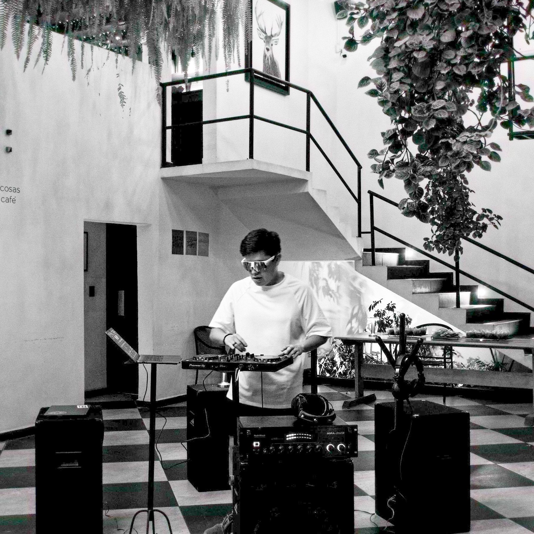 Press photo, square, at the decks